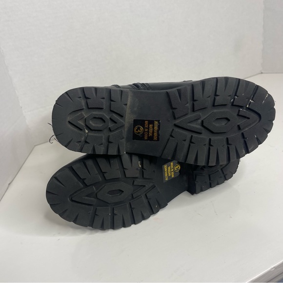 SODA COMBAT BOOTS Black strappy size 3 - Picture 6 of 7